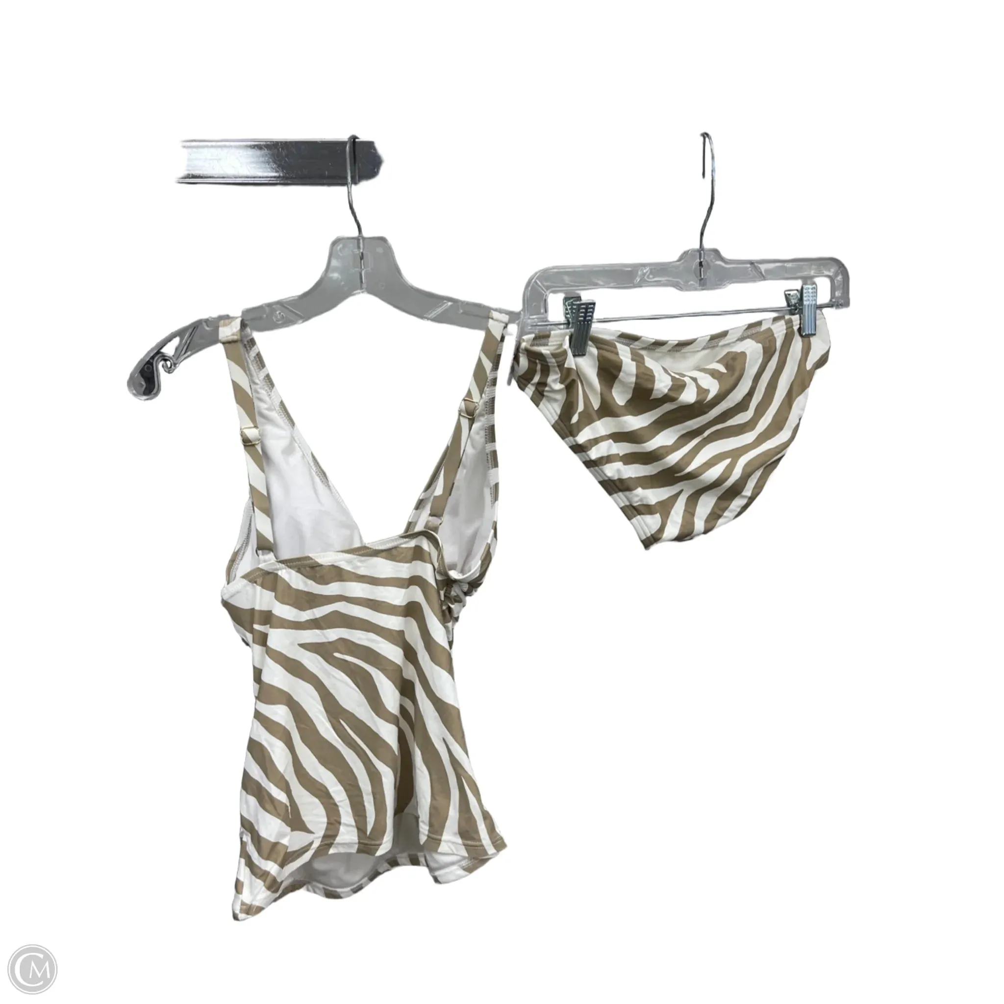 Swimsuit 2pc By Michael By Michael Kors In Animal Print, Size: Xs