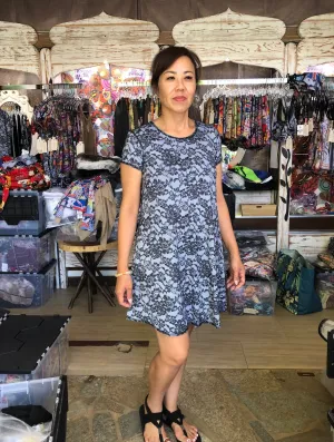 SWING DRESS BLACK LACE/BLACK