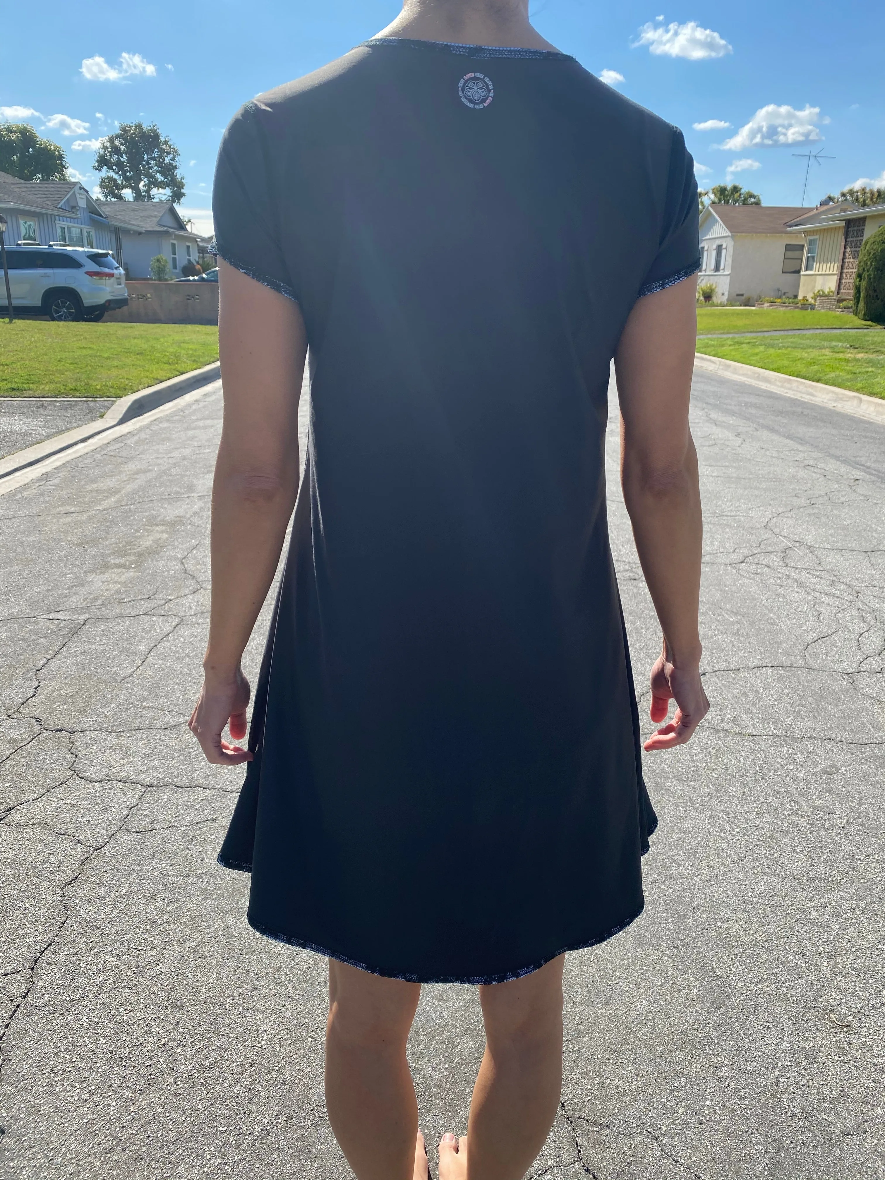 SWING DRESS BLACK LACE/BLACK