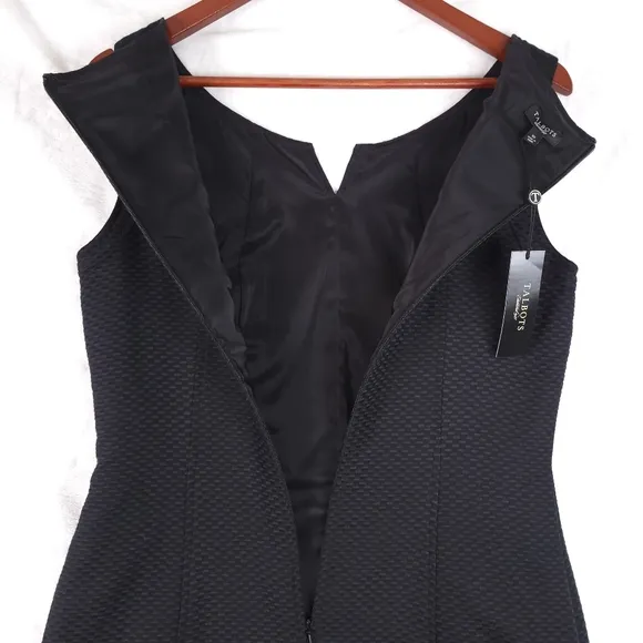 Talbots Sheath Dress Black Women's 10 NWT
