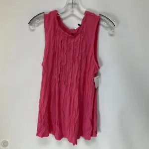 Tank Top By Anthropologie In Pink, Size: M