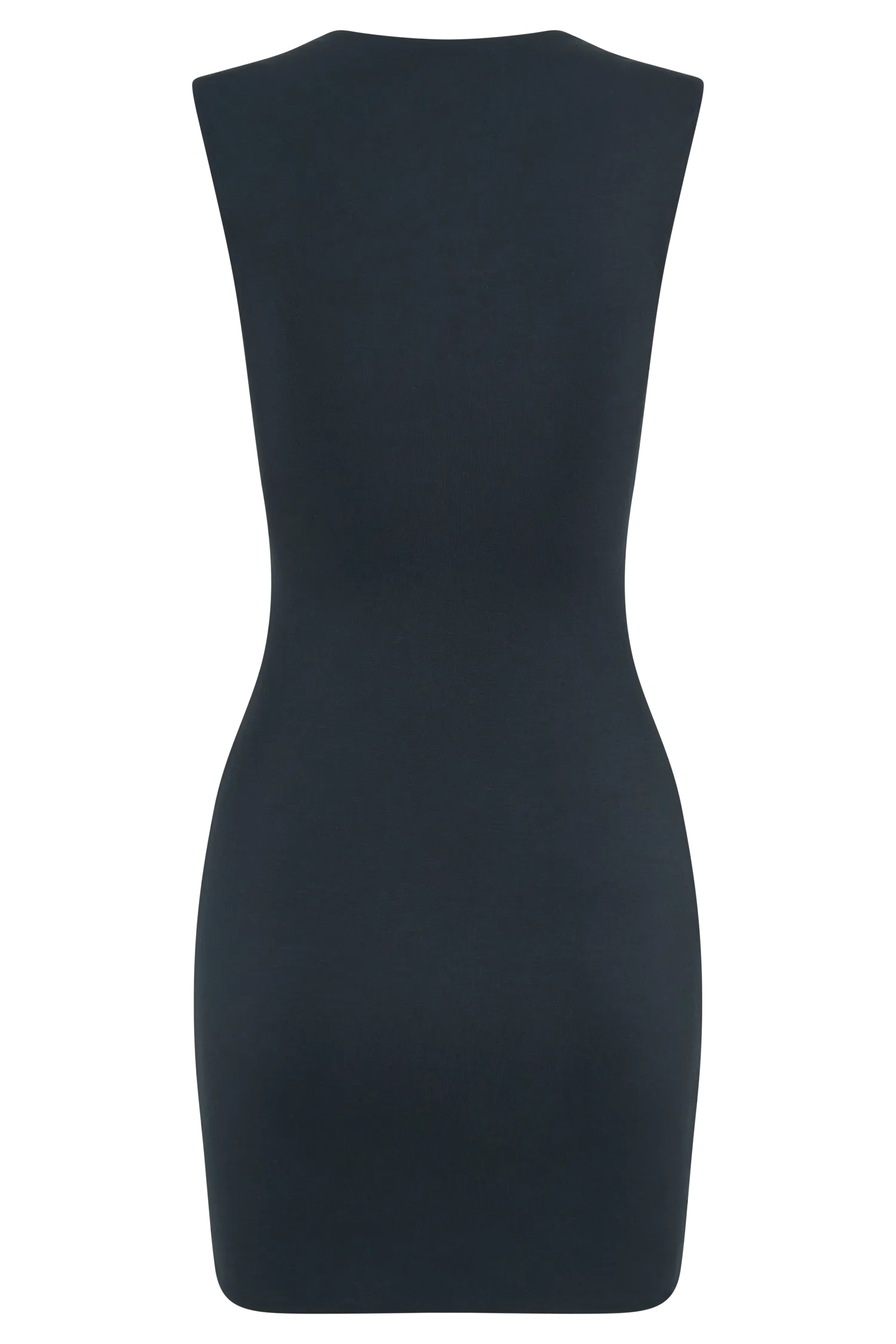 Tatianna Lace Trim Modal Mini Dress - Black