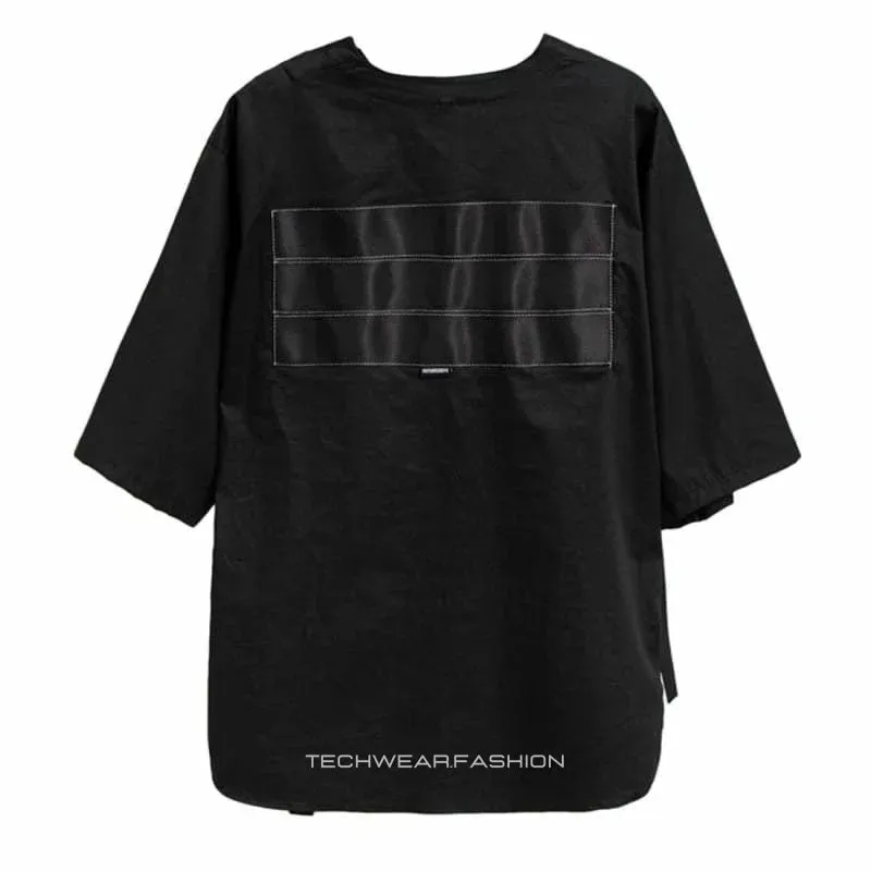 Techwear Black Oversized Shirt