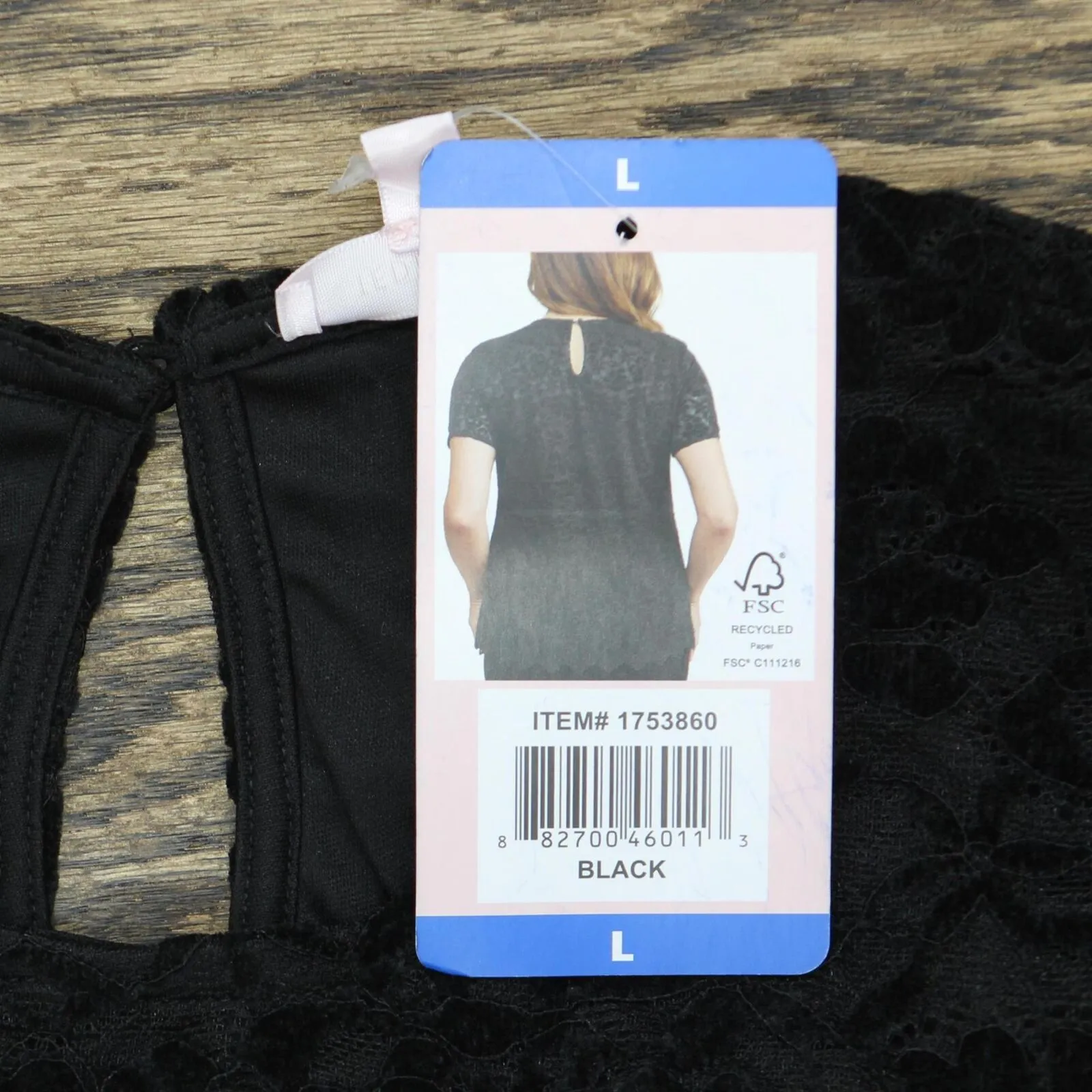 Teddi Rose Womens Lacy Lined Keyhole Top 1753860