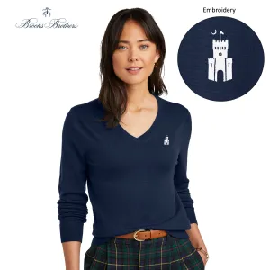 The Citadel, Barracks, Brooks Brothers ® Women’s Washable Merino V-Neck Sweater