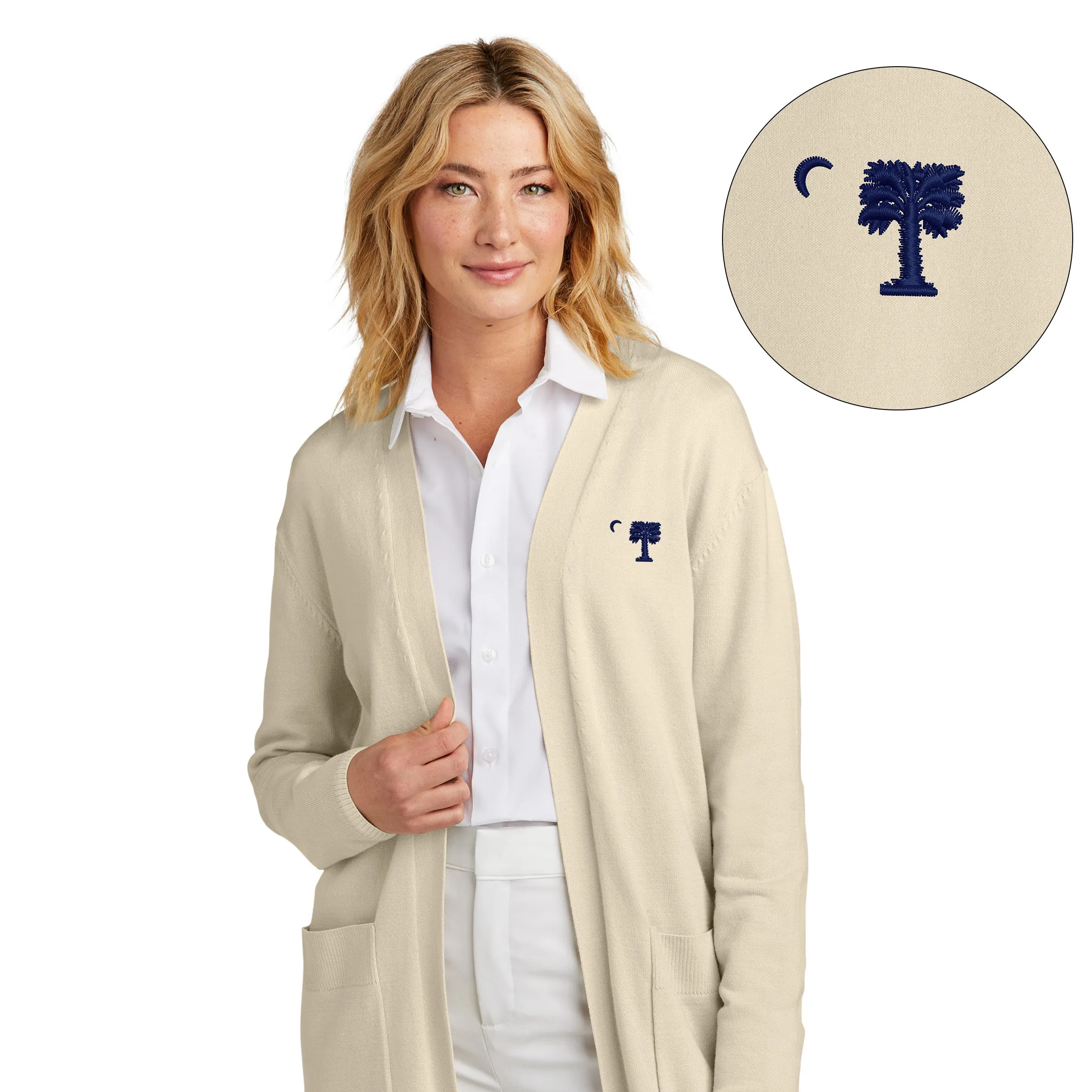 The Citadel, Big Red, Mercer Mettle® Women’s Open-Front Cardigan Sweater