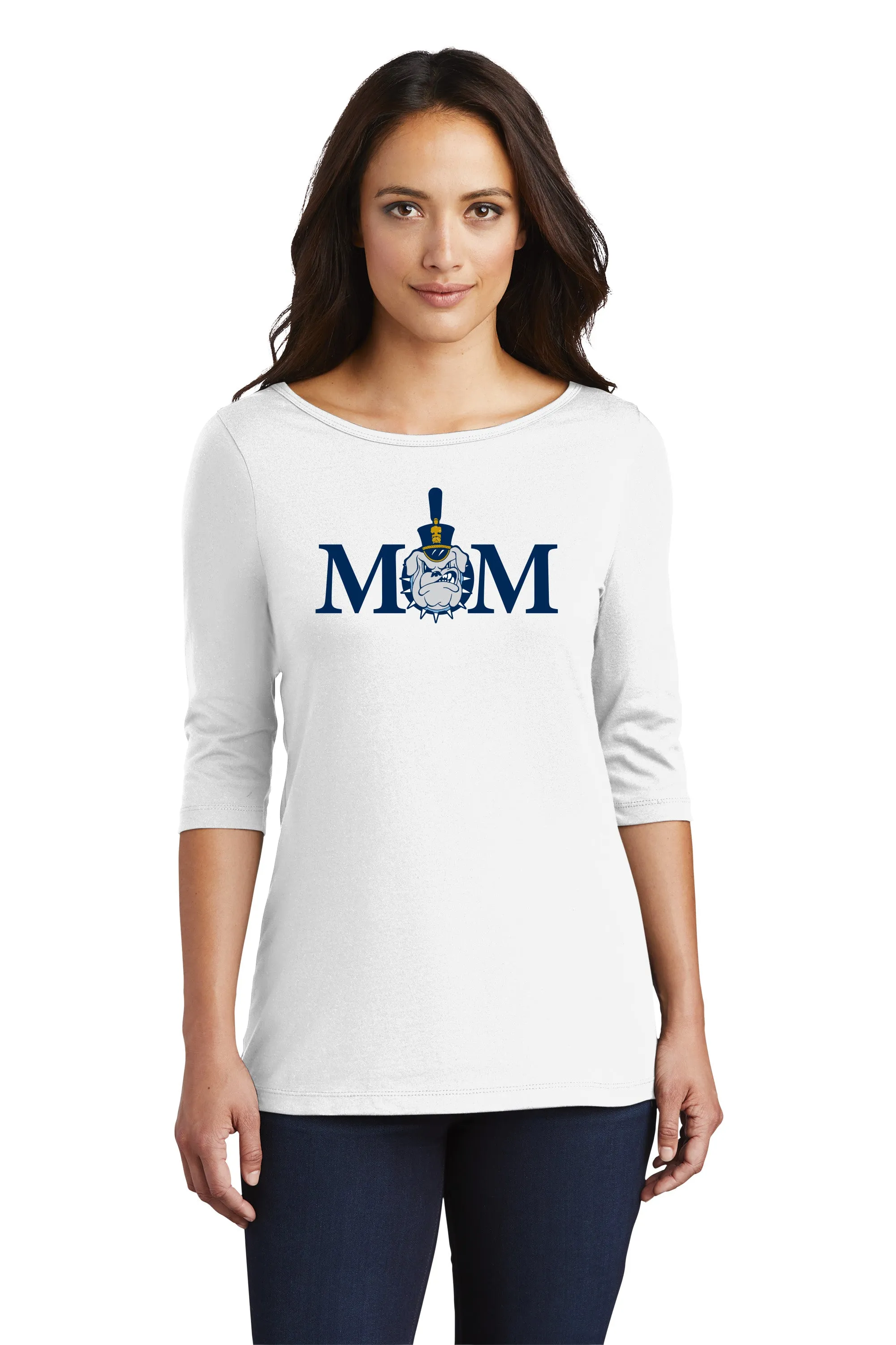 The Citadel, Mom & Spike Women’s Perfect Weight ® 3/4-Sleeve Tee Shirt