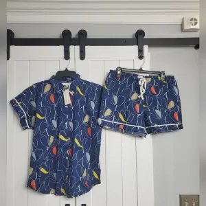 The Company Store Voile Pop Tulip Short Set. NEW!