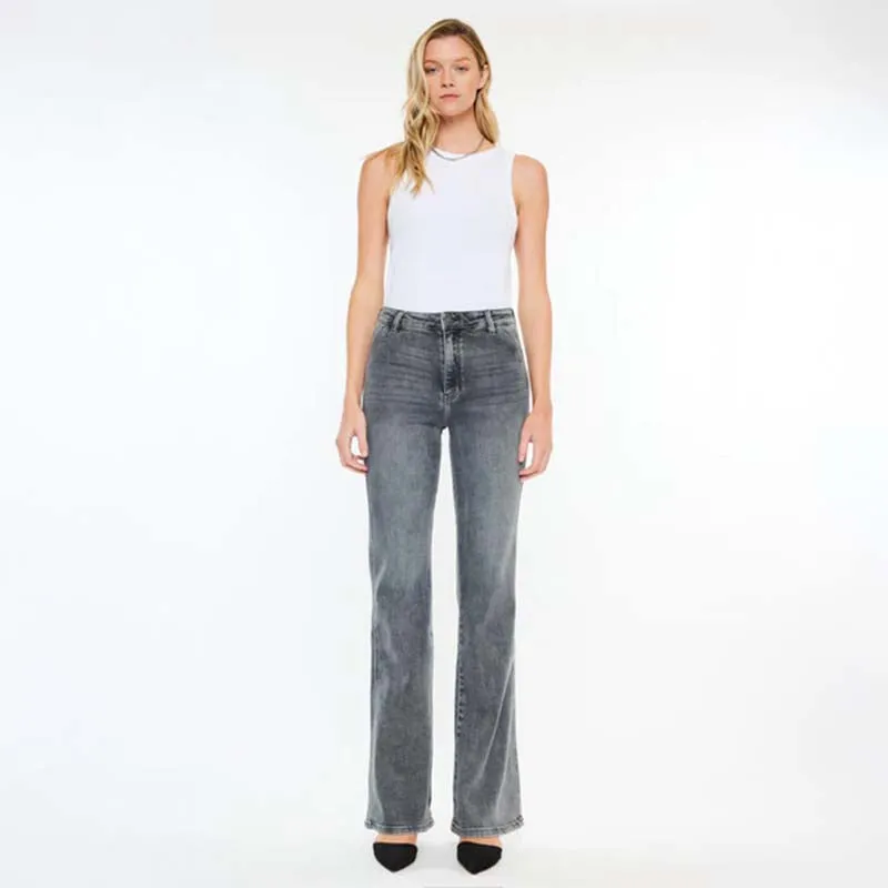 The High Rise Wide Flare Jeans