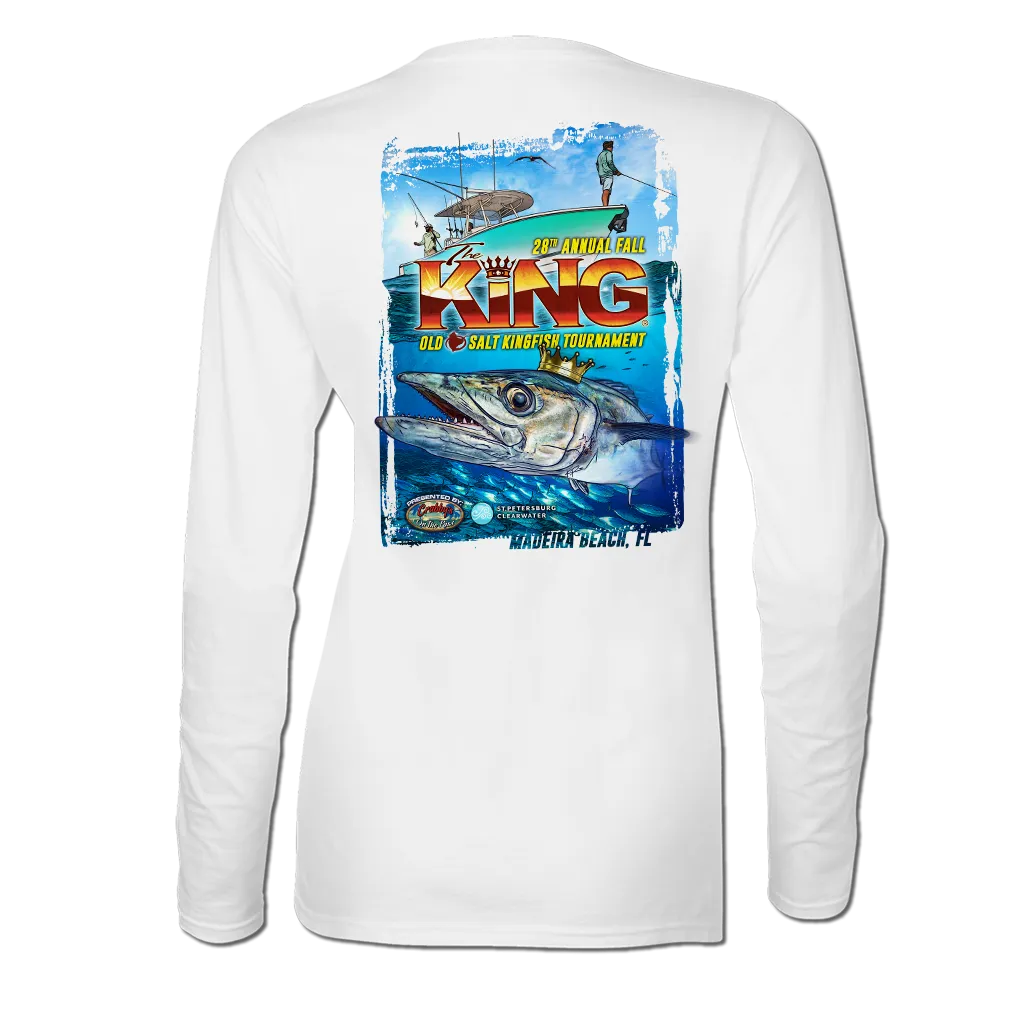 The KING - Fall 2021 - Ladies Long Sleeve Performance Shirt - White
