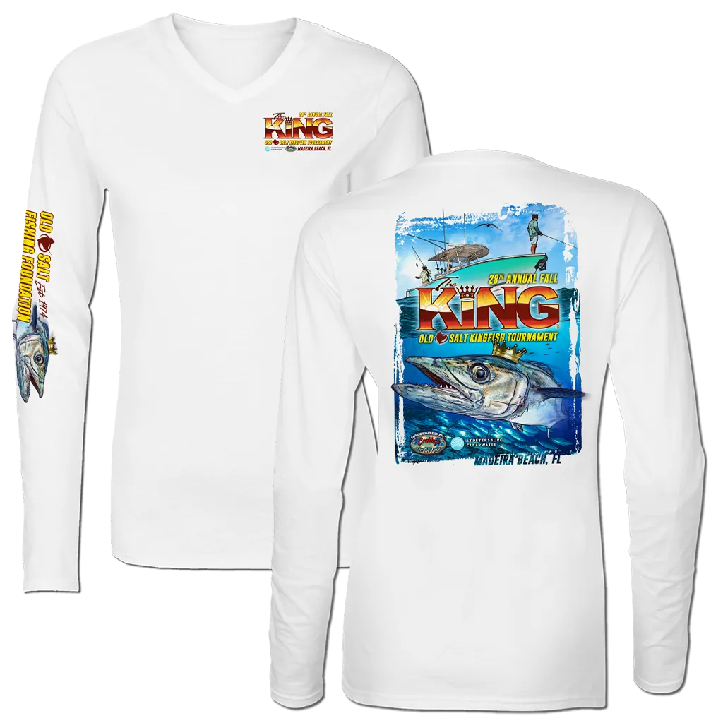 The KING - Fall 2021 - Ladies Long Sleeve Performance Shirt - White