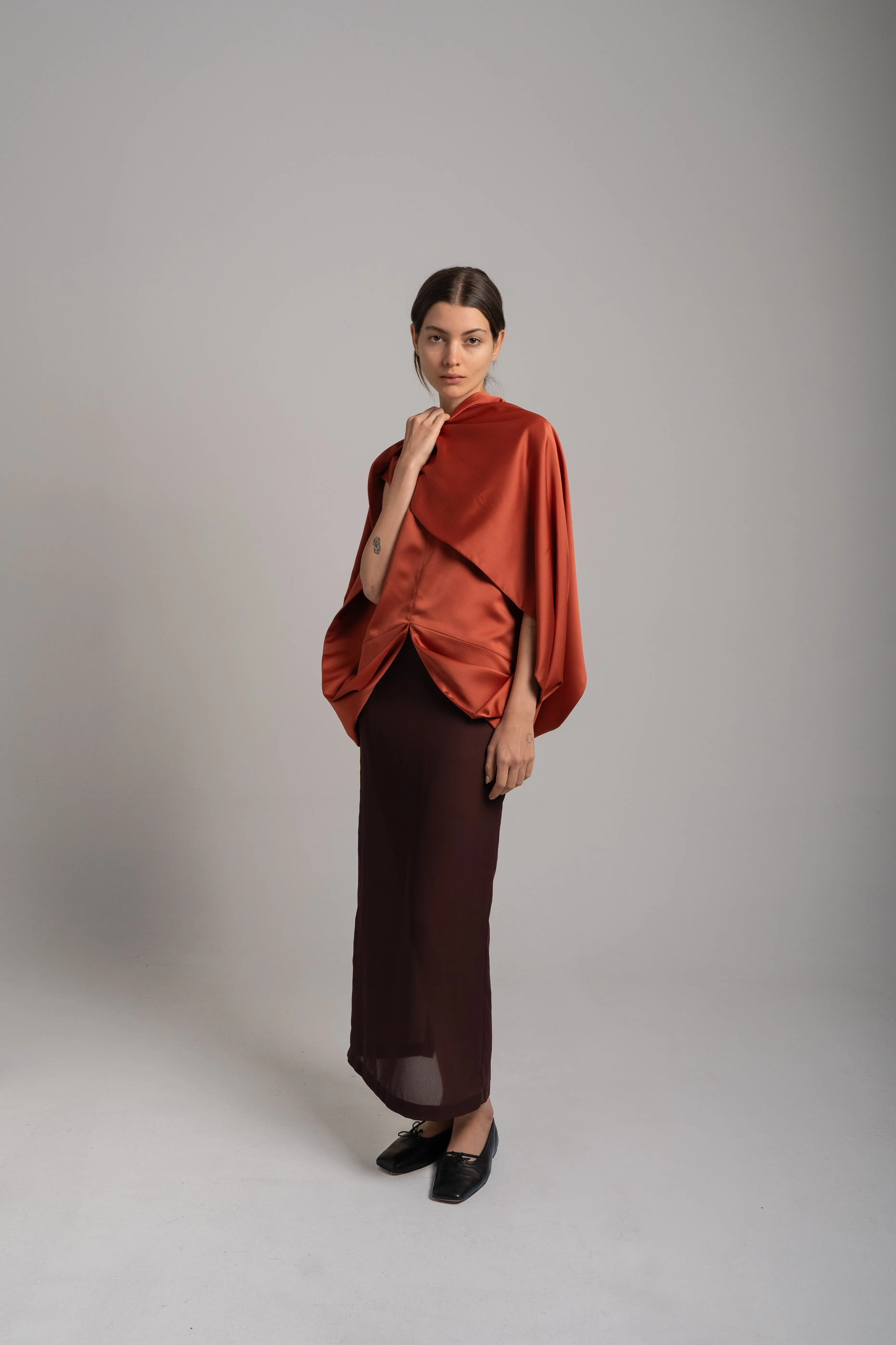 The Knot Cape Top