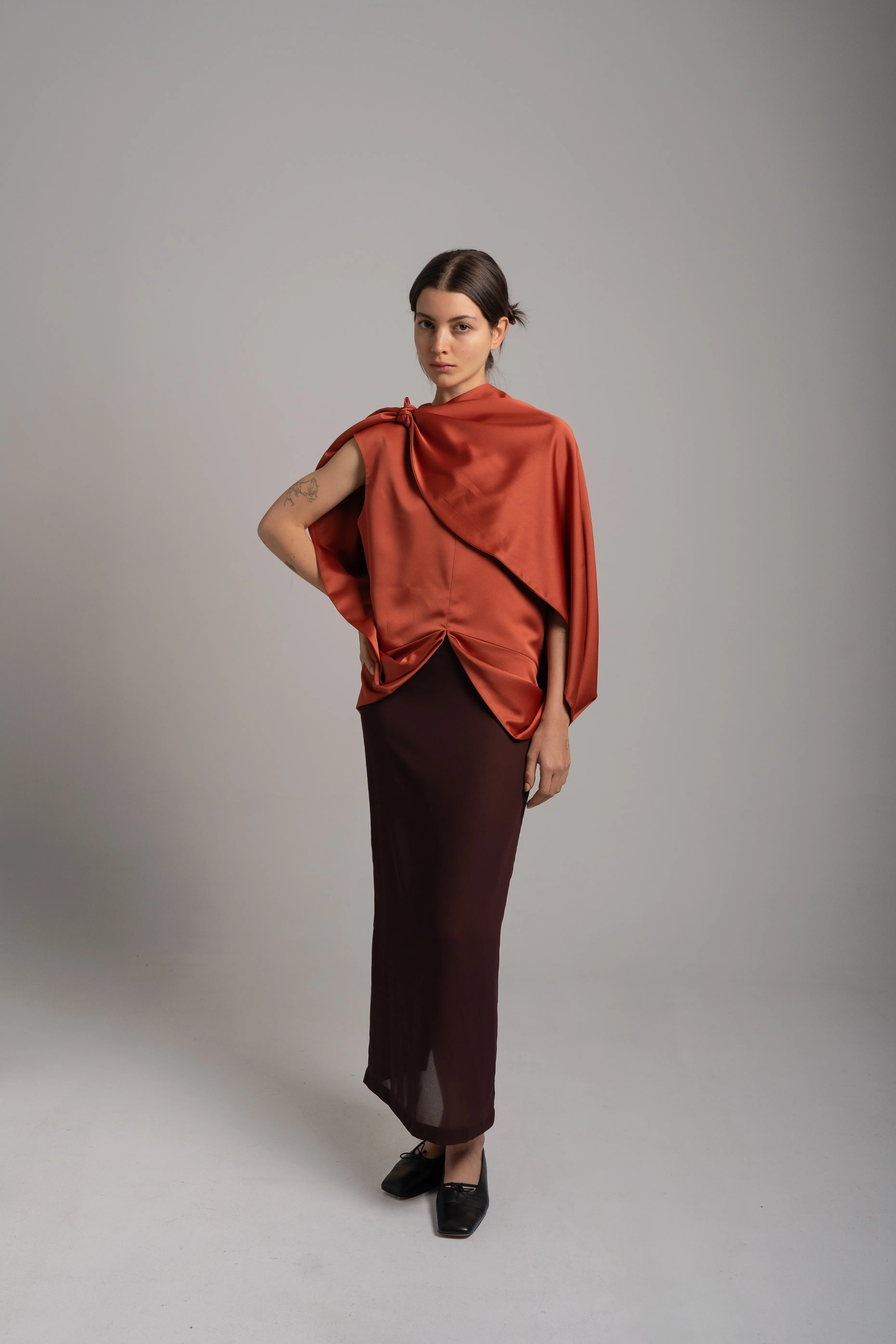 The Knot Cape Top