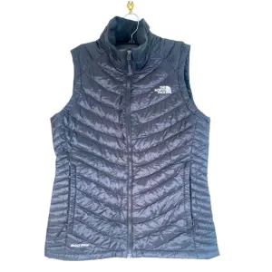 The North Face Down Feather Puffer Vest Women's Sz S Black 800 Pro Full Zip
