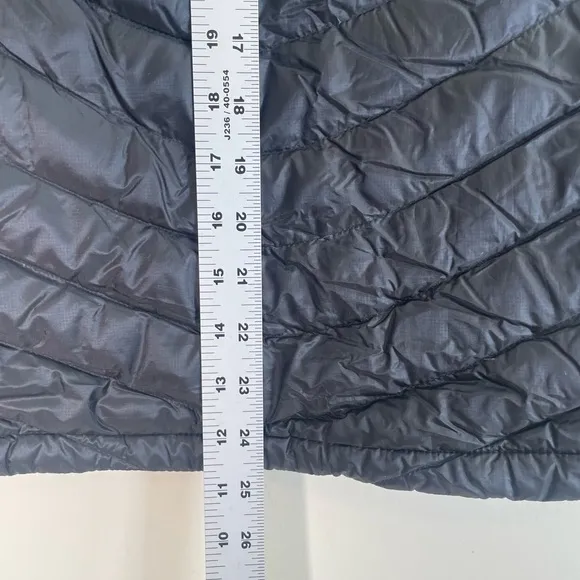 The North Face Down Feather Puffer Vest Women's Sz S Black 800 Pro Full Zip
