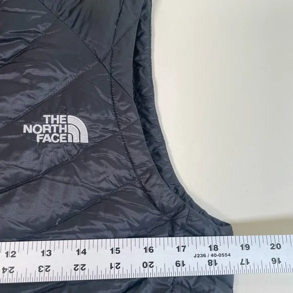 The North Face Down Feather Puffer Vest Women's Sz S Black 800 Pro Full Zip