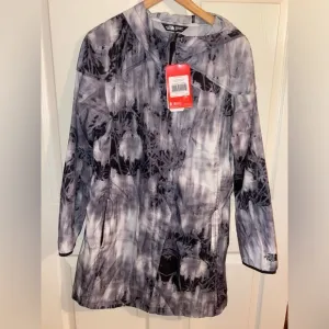 The North Face Women's Black and Gray Jacket, Wind and Water Resistant