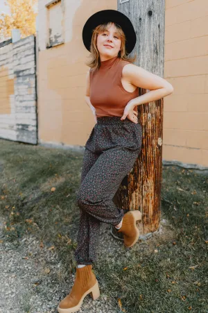 The Roman Trousers - Forest Green Floral