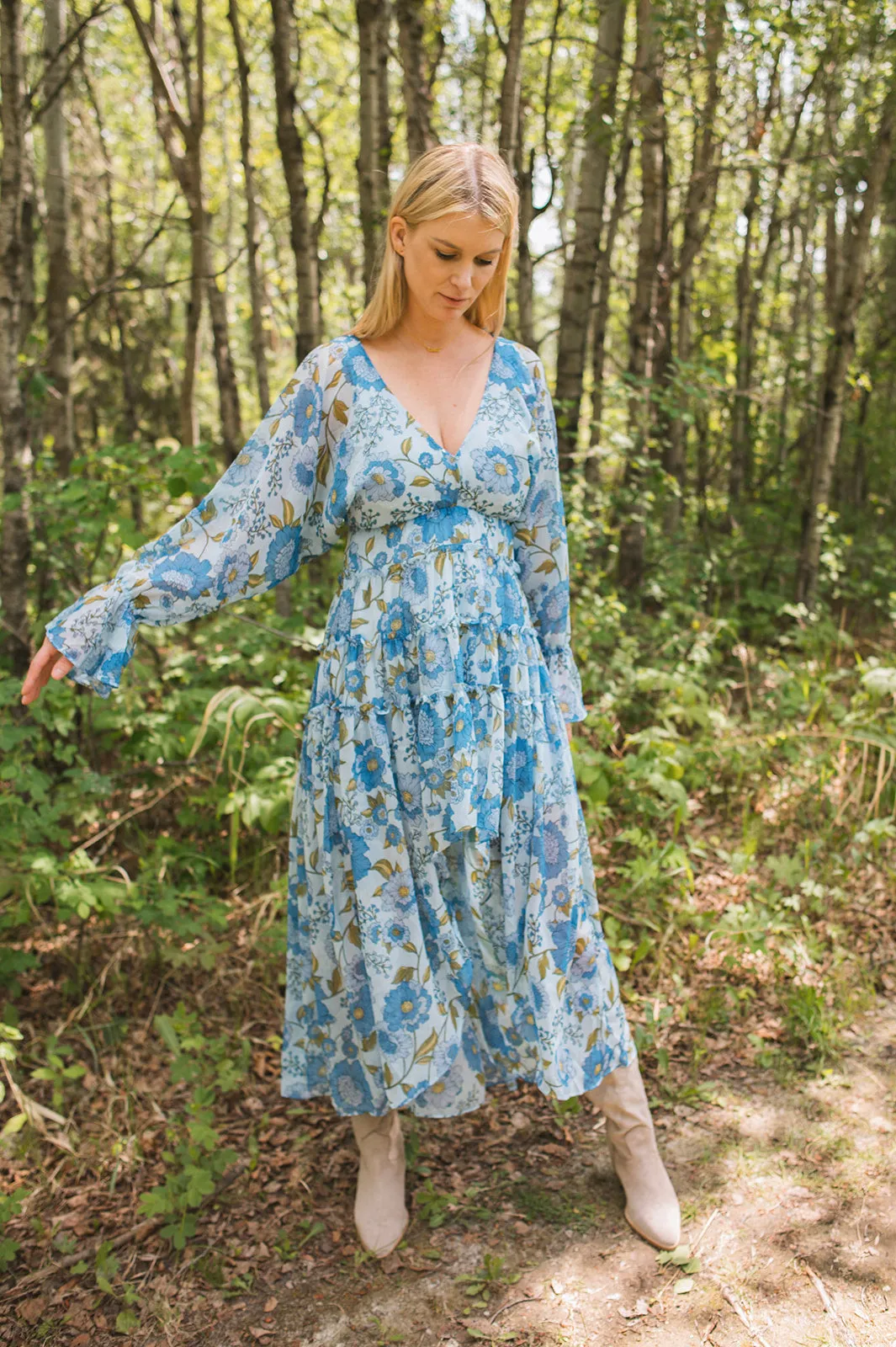 The Sol Dress - Vintage Blue