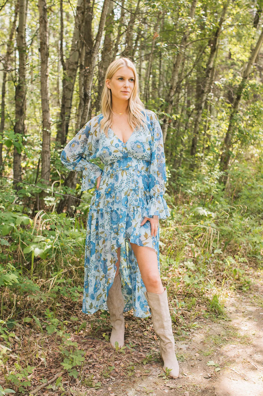 The Sol Dress - Vintage Blue