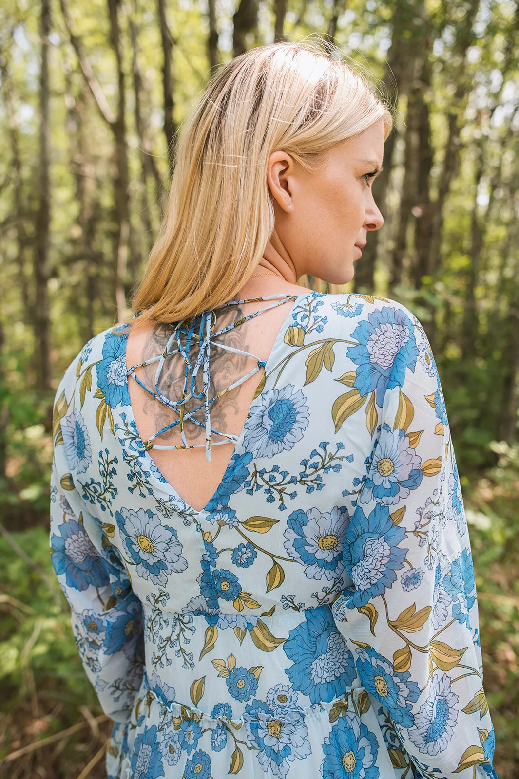 The Sol Dress - Vintage Blue