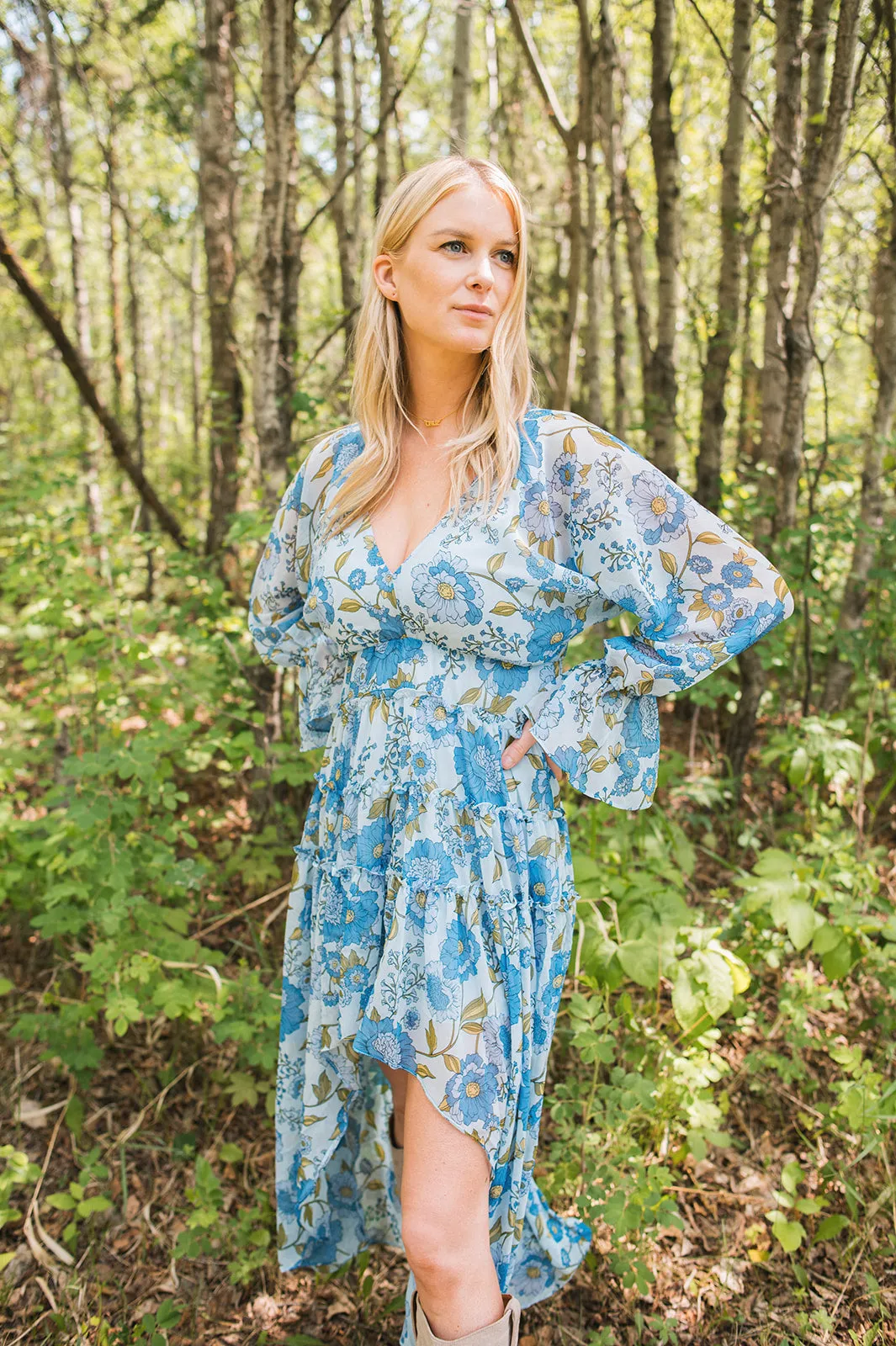 The Sol Dress - Vintage Blue
