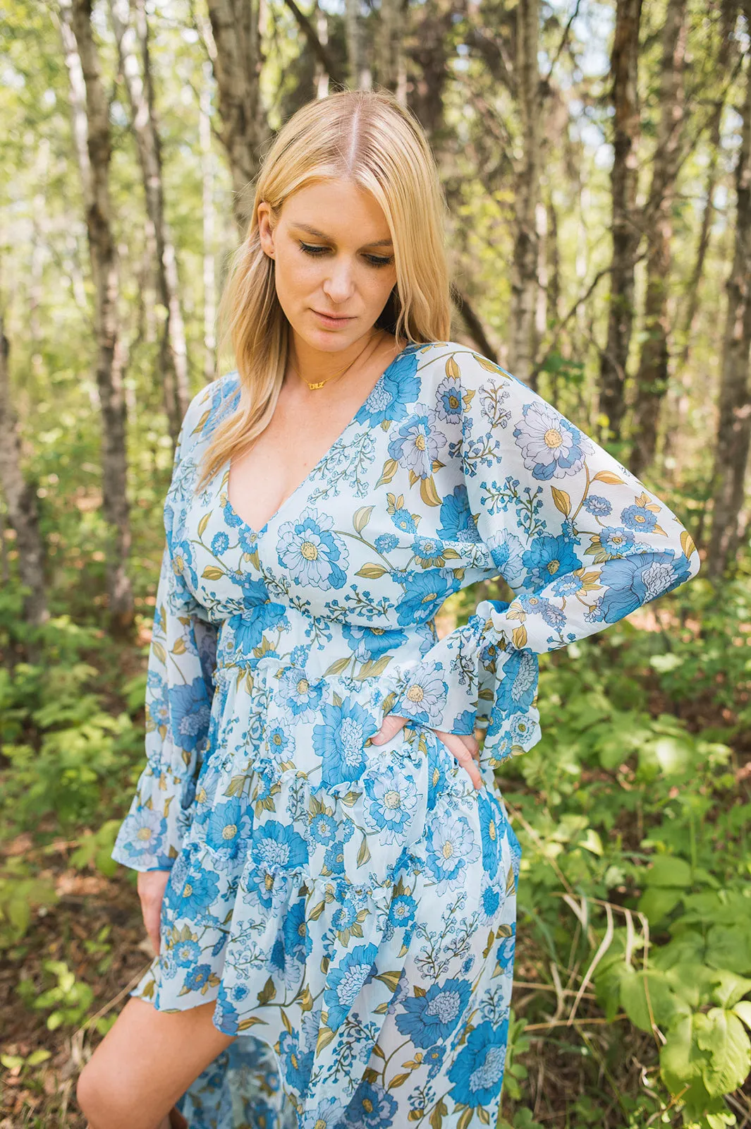 The Sol Dress - Vintage Blue