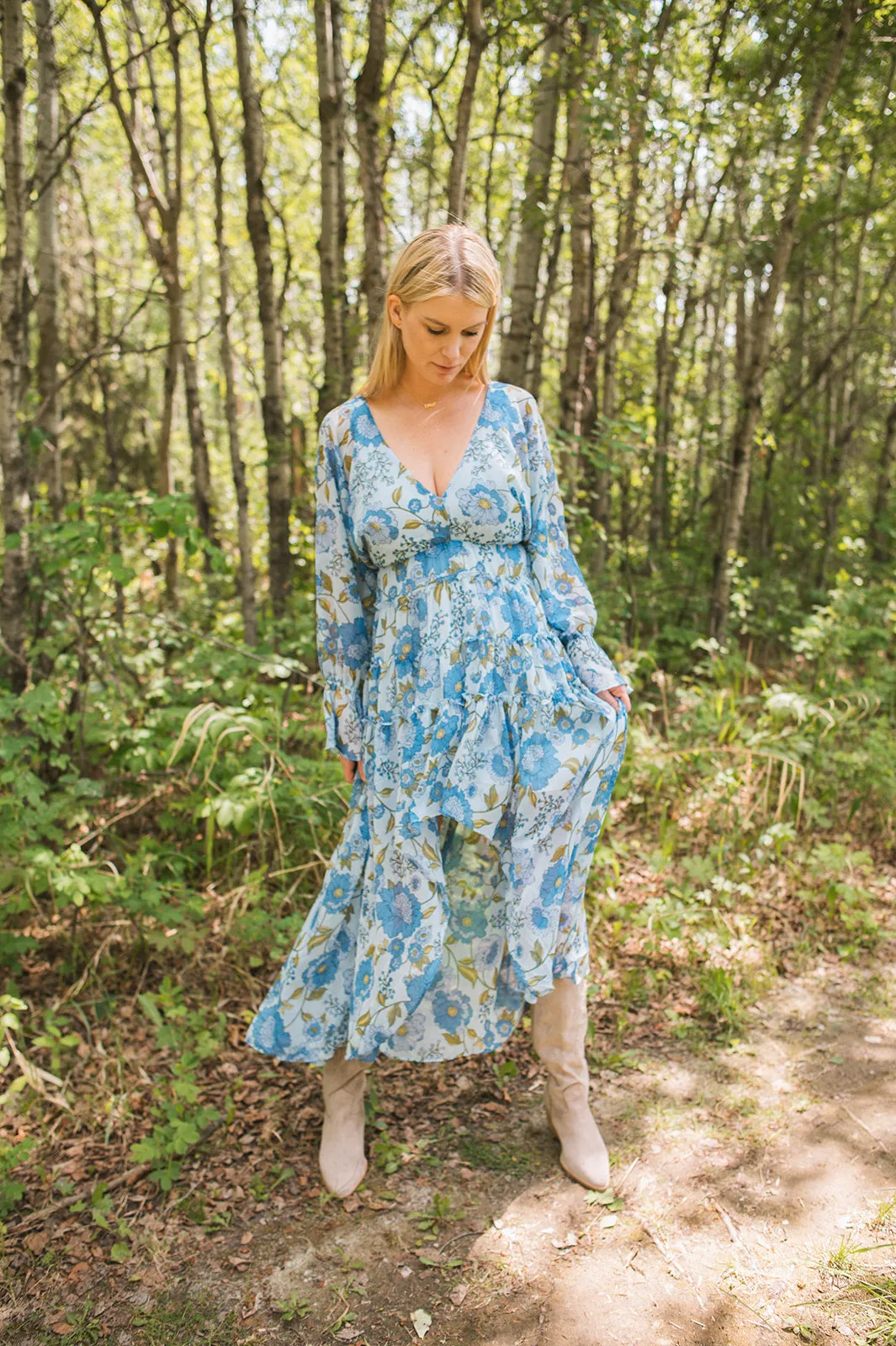 The Sol Dress - Vintage Blue