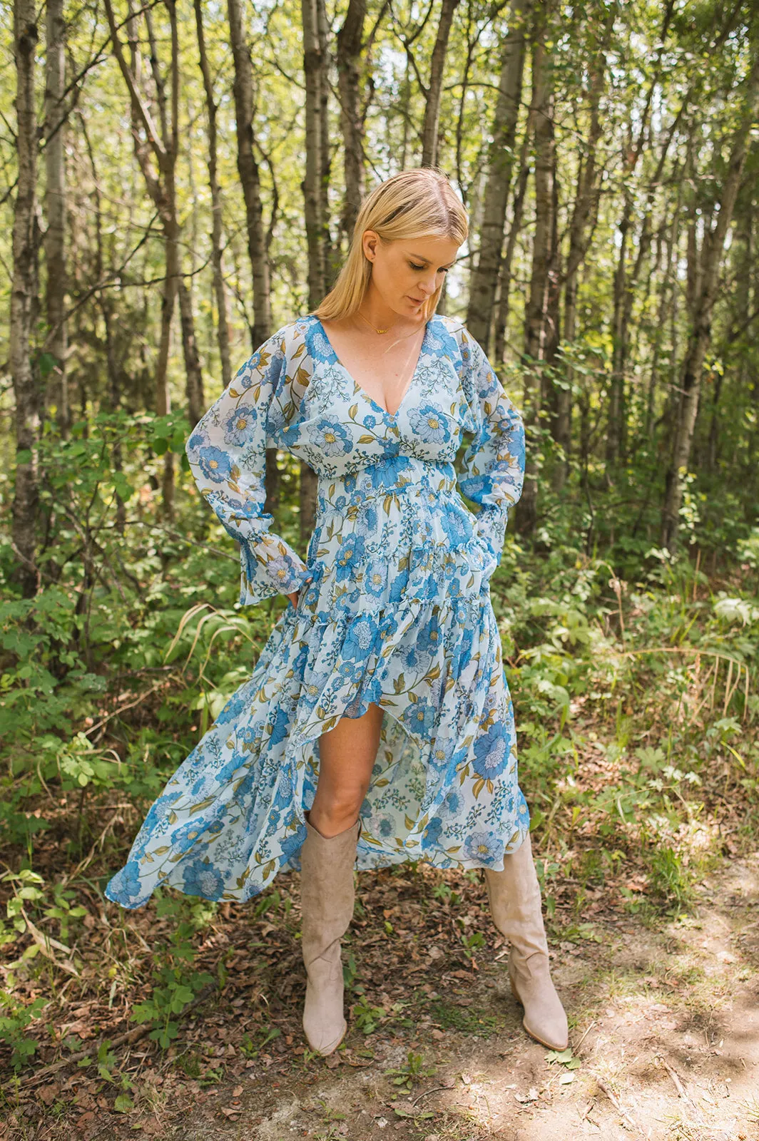 The Sol Dress - Vintage Blue