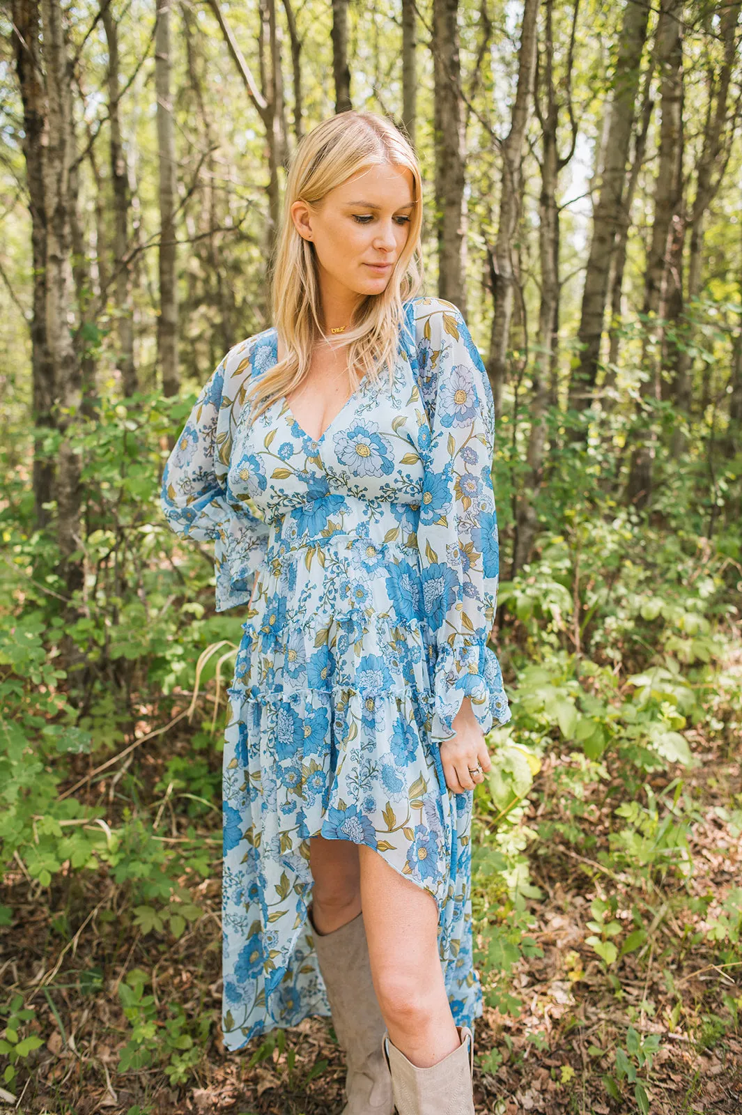 The Sol Dress - Vintage Blue