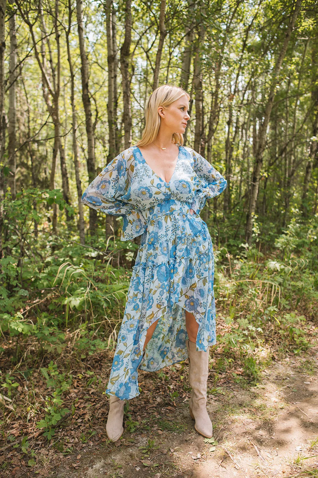 The Sol Dress - Vintage Blue