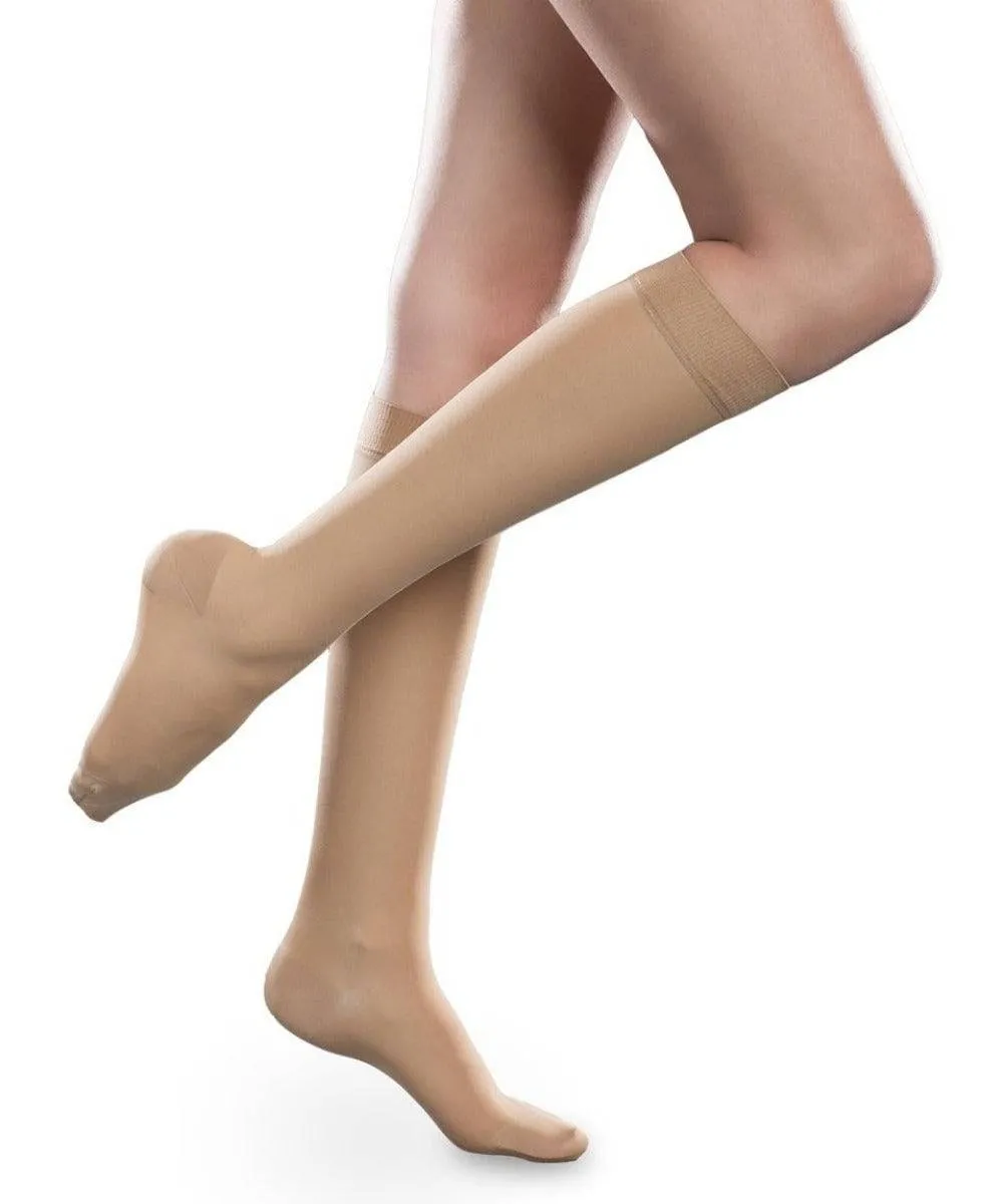 Therafirm Sheer Ease Women's Closed Toe Knee High Stockings 15-20mmHg