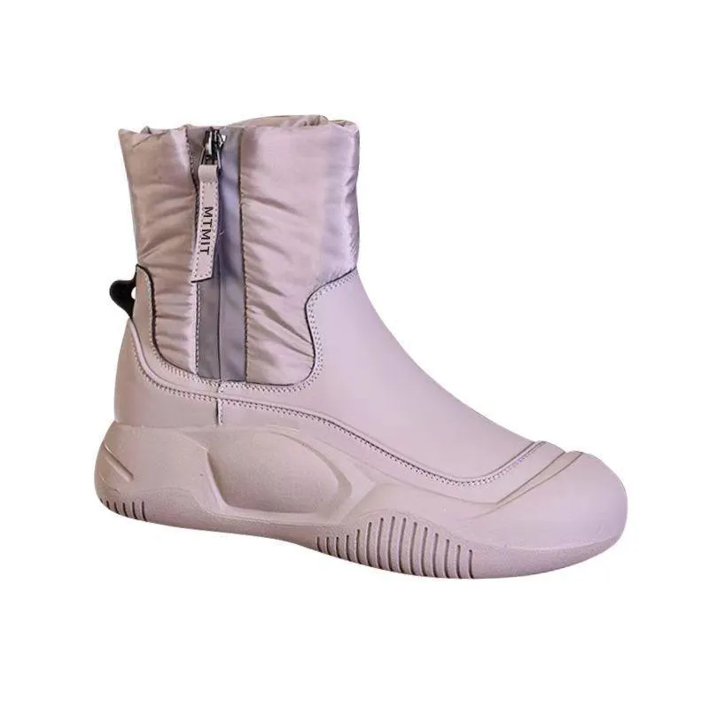 Thick sole heightening versatile snow boots