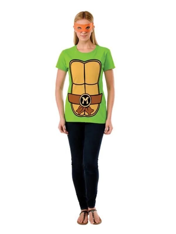 Tmnt Michelangelo Ladies Tee Size S