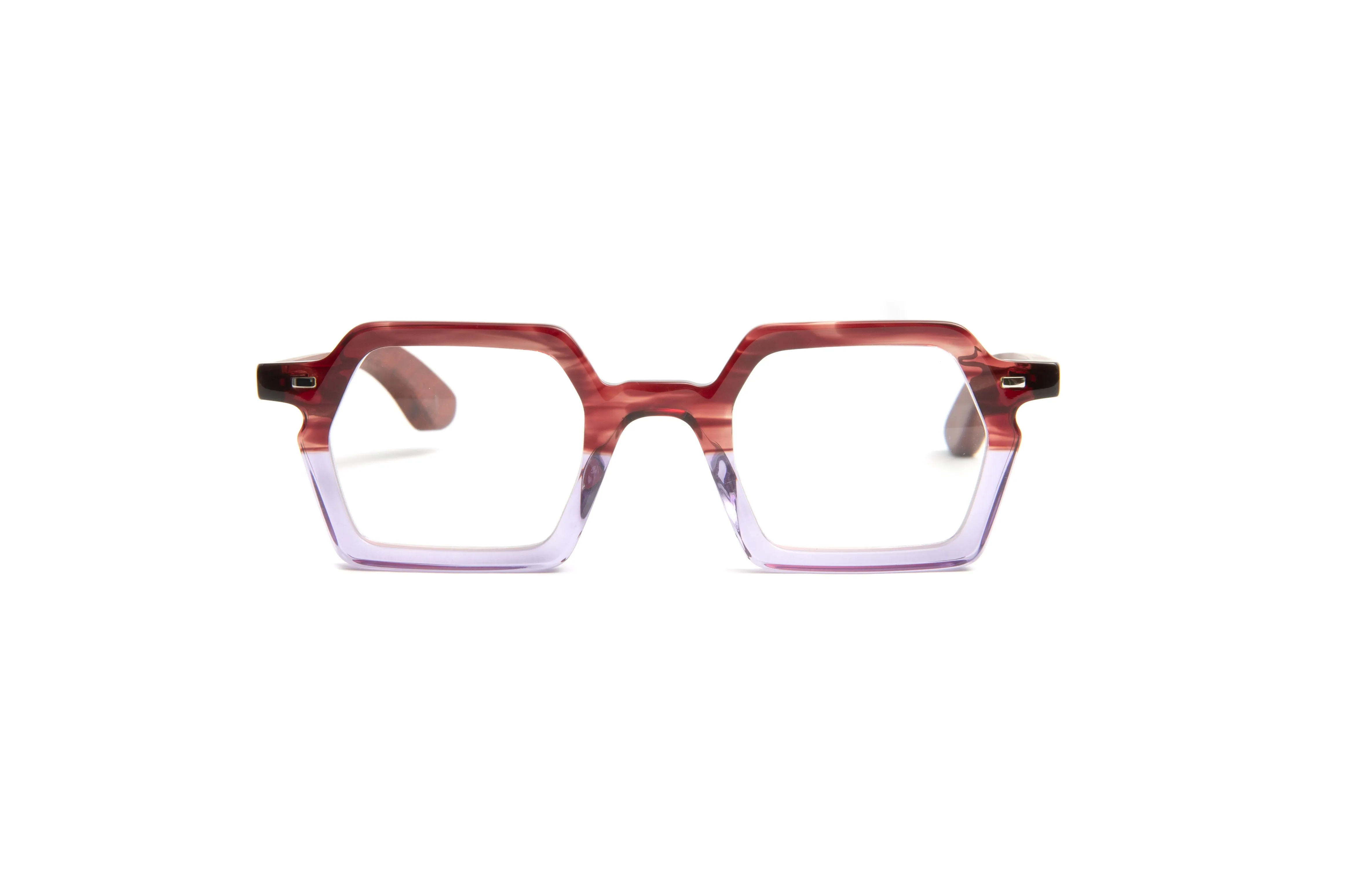 Tokyo Square Havana/Lilac/ Cherry Wood Unisex Reading Glasses