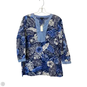 Top 3/4 Sleeve By Talbots In Blue, Size: S