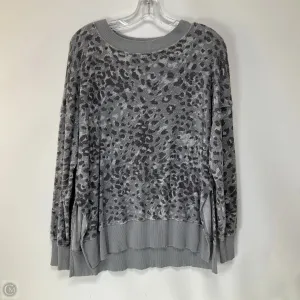 Top Long Sleeve By Aerie In Animal Print, Size: S