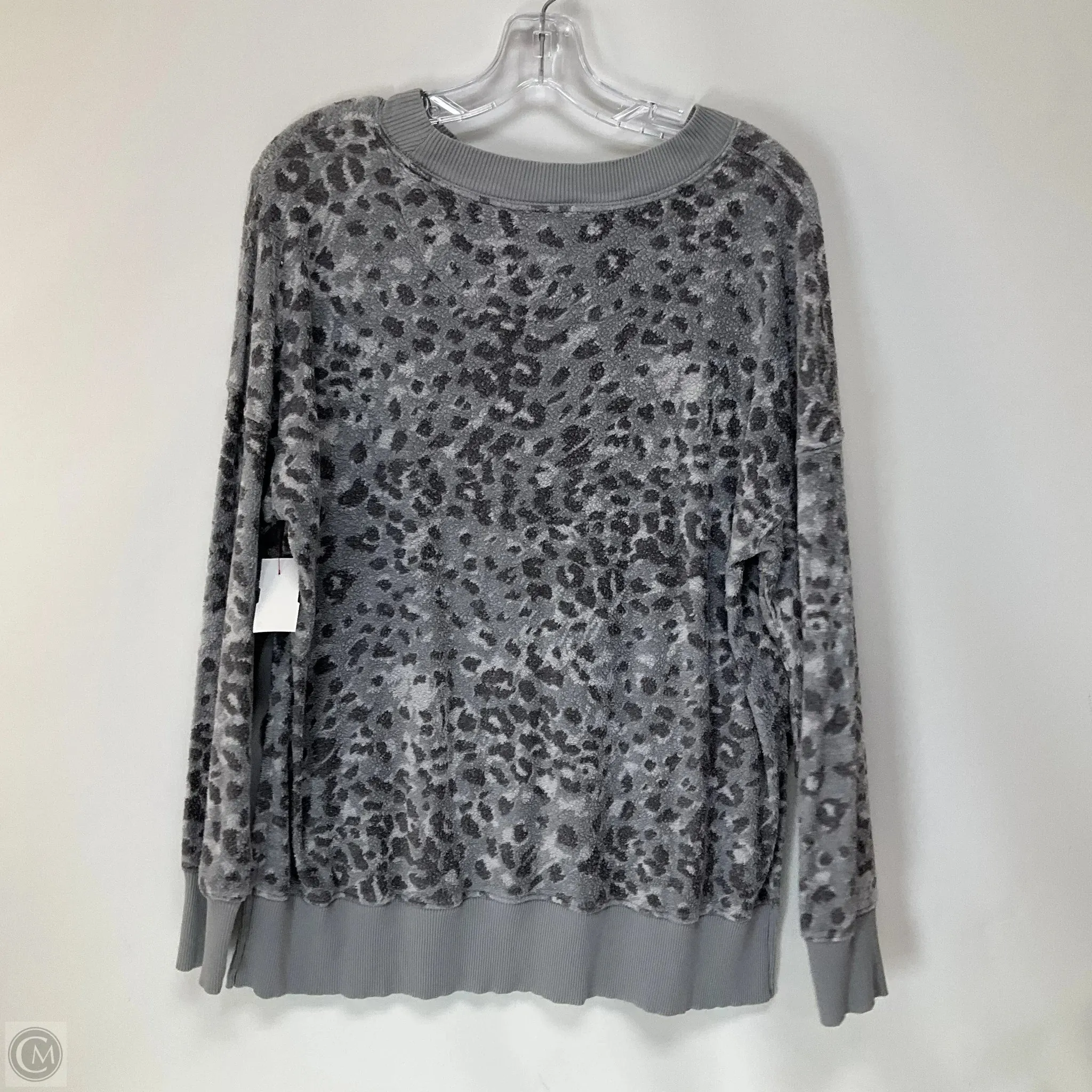 Top Long Sleeve By Aerie In Animal Print, Size: S