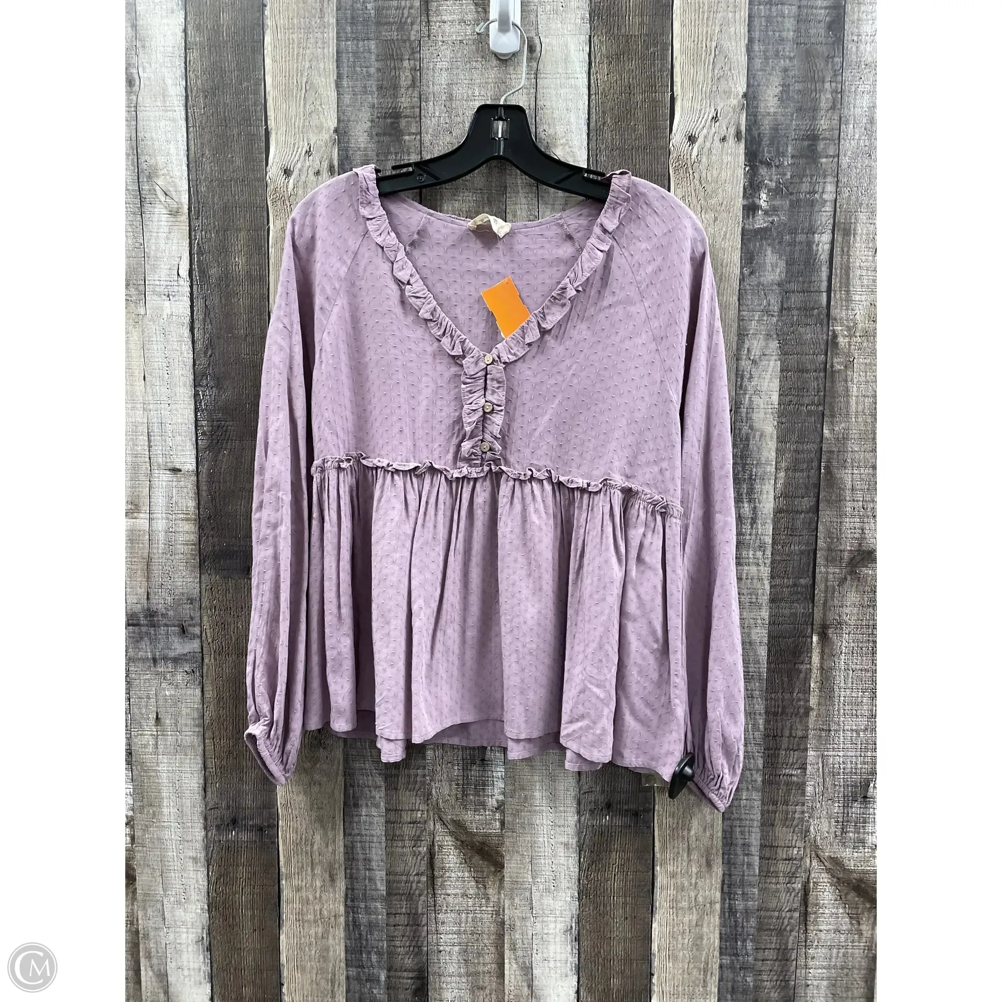 Top Long Sleeve By Altard State In Purple, Size: M