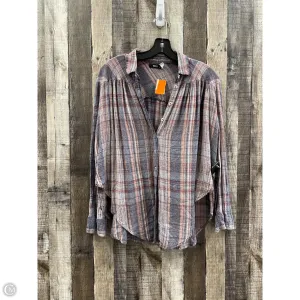 Top Long Sleeve By Bdg In Plaid Pattern, Size: Xs