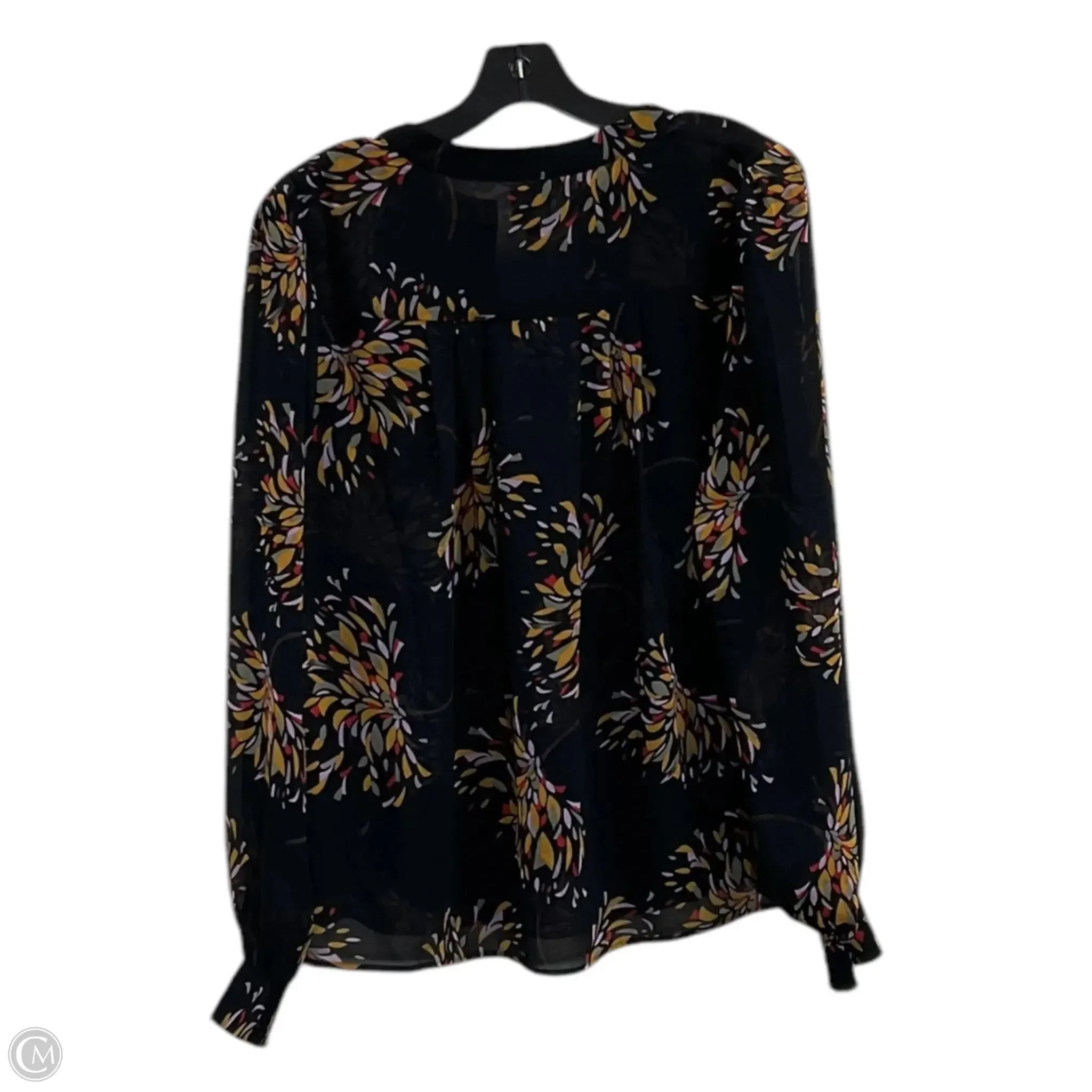 Top Long Sleeve By Cabi In Black, Size: M