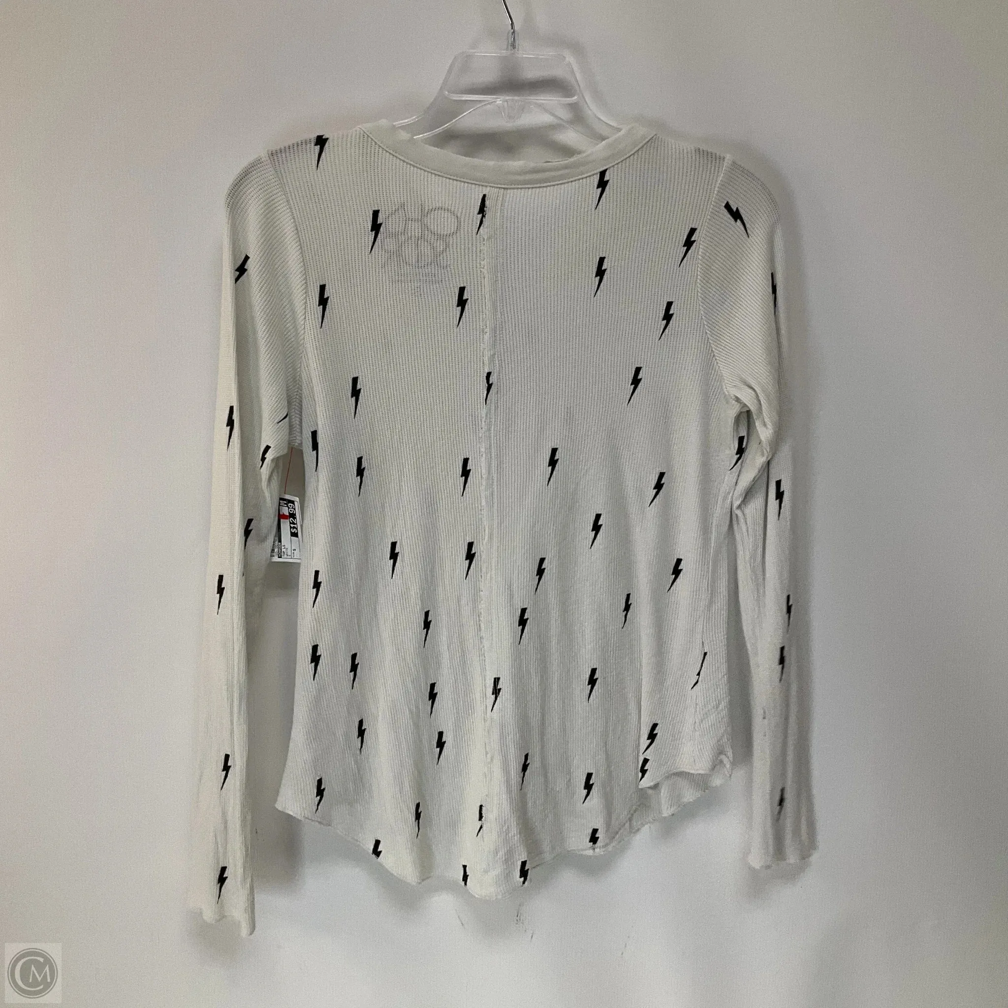 Top Long Sleeve By Chaser In White, Size: S