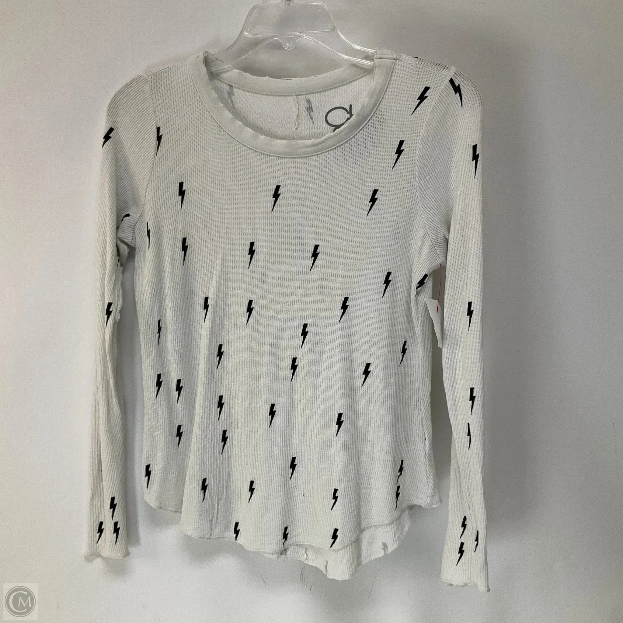 Top Long Sleeve By Chaser In White, Size: S