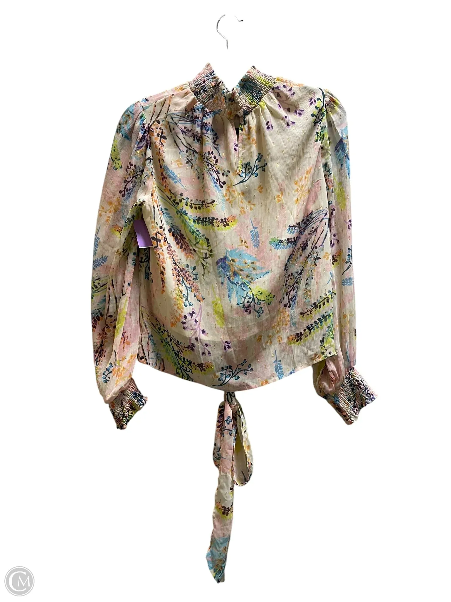 Top Long Sleeve By Clothes Mentor In Multi-colored, Size: M