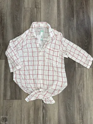 Top Long Sleeve By Clothes Mentor In White, Size: L