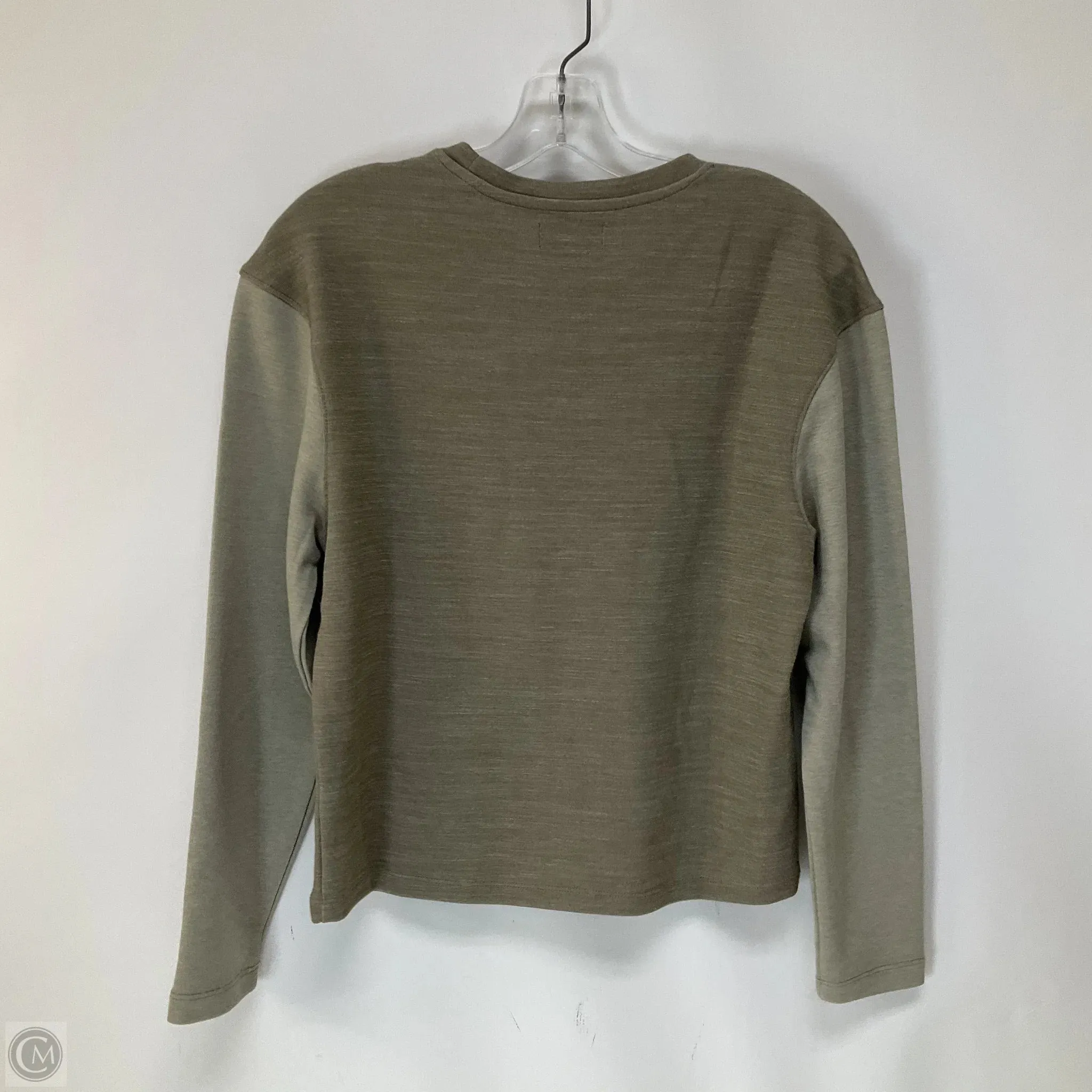 Top Long Sleeve By Cmc In Green, Size: S