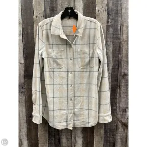 Top Long Sleeve By Cme In Plaid Pattern, Size: L