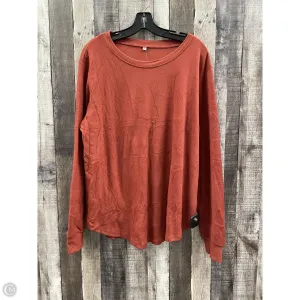 Top Long Sleeve By Cmf In Orange, Size: 2x