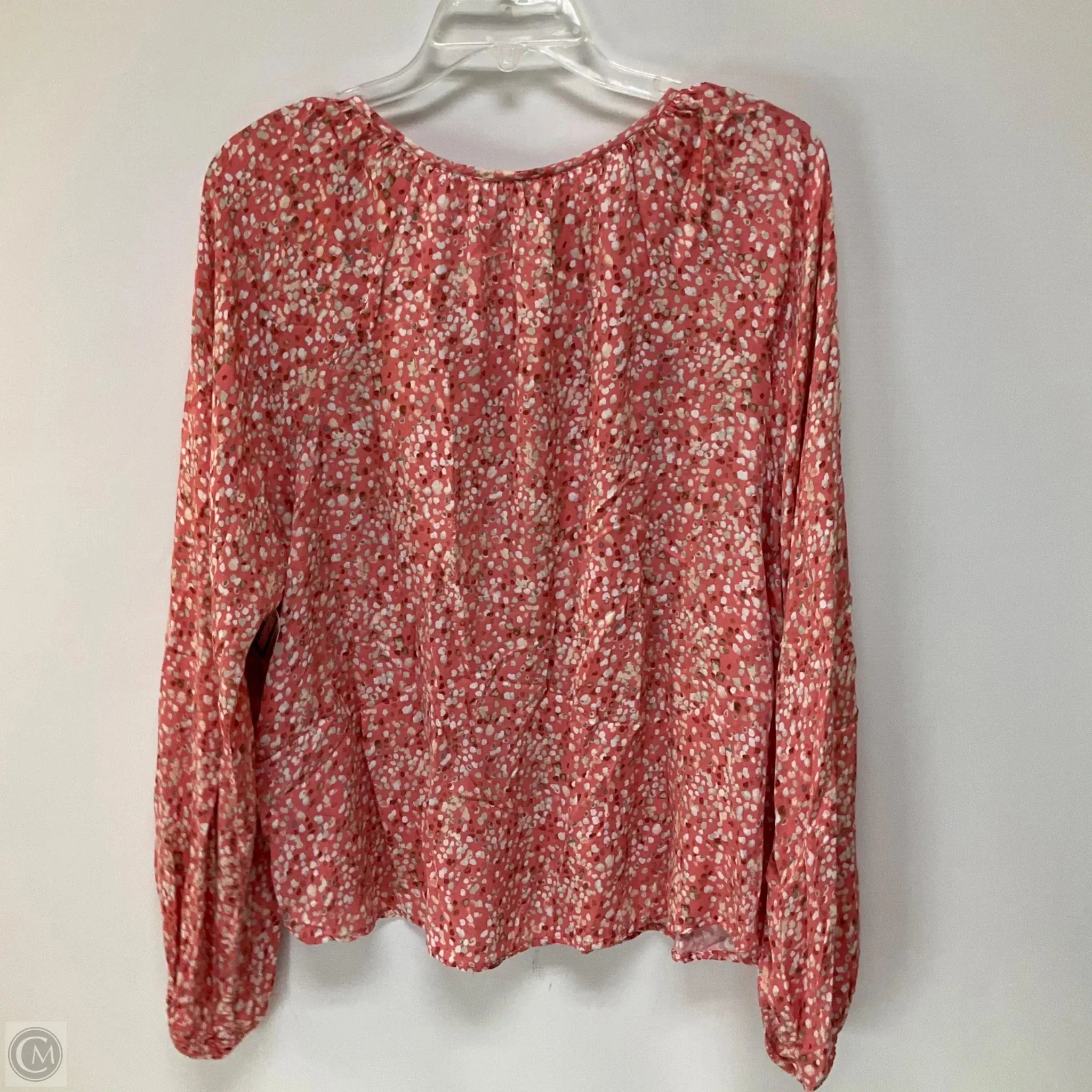 Top Long Sleeve By Evereve In Pink, Size: L