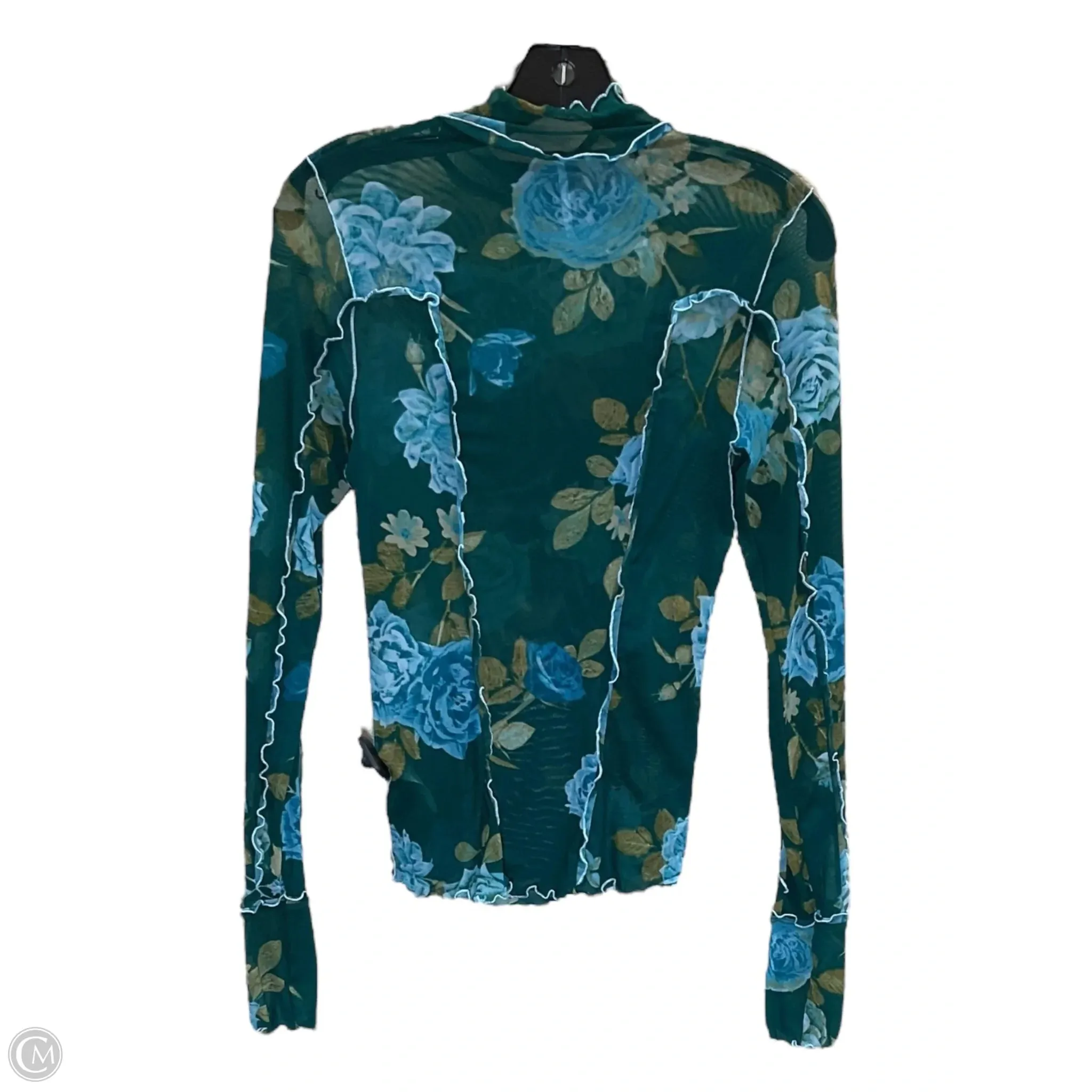 Top Long Sleeve By Free People In Green, Size: S
